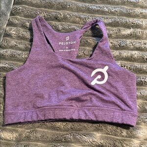 Peloton Purple Heather Racerback Sports Bra